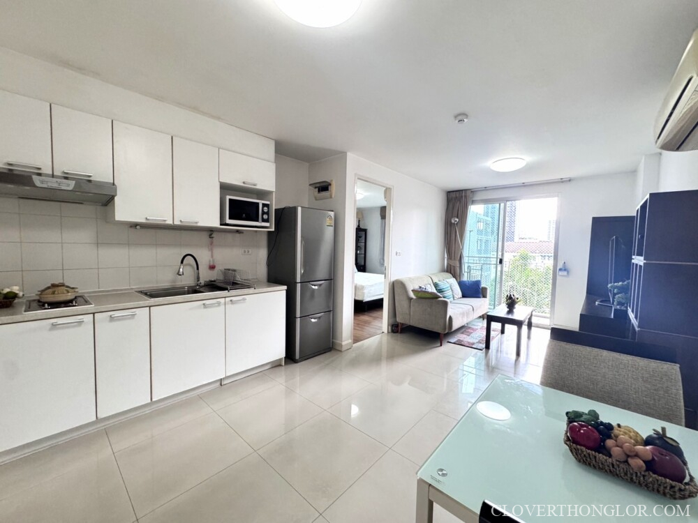 Modern kitchen and living area