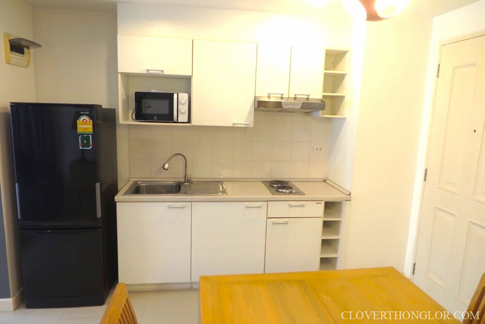 Modern kitchen with appliances and storage